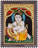 Butter Krishna Tanjore Painting
