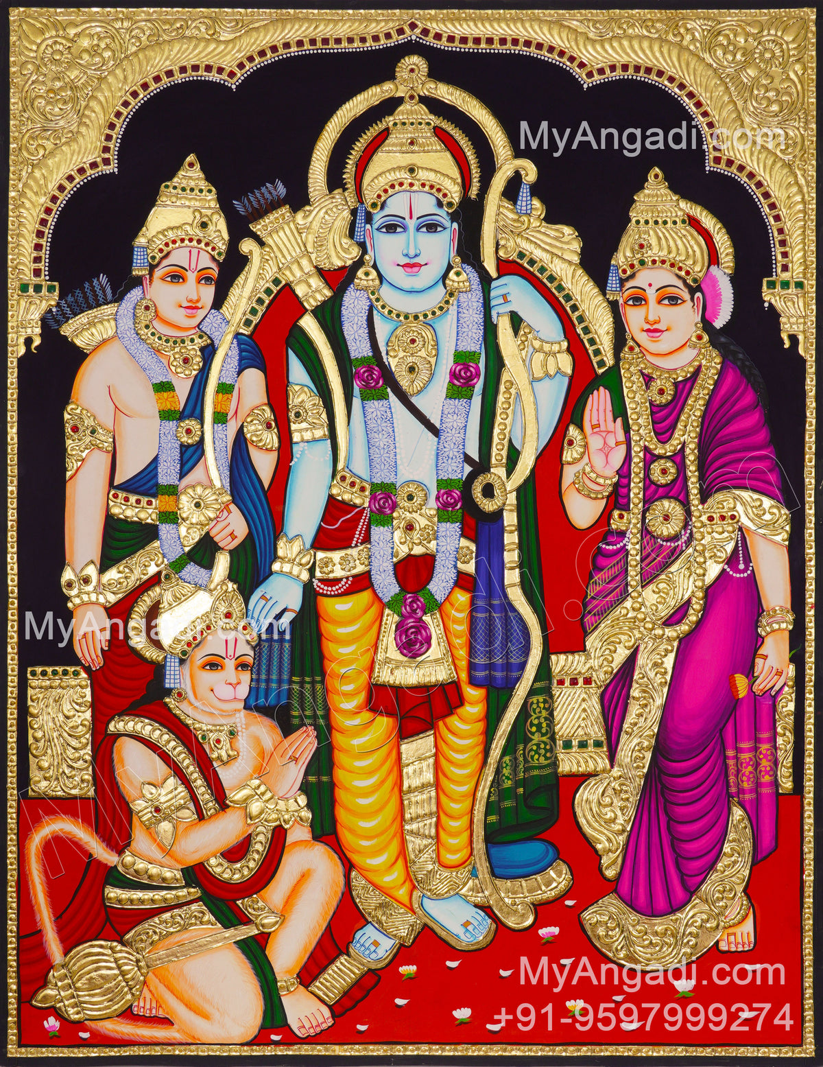 Ram Darbar Tanjore Painting