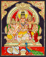 Shivan Family Tanjore Painting