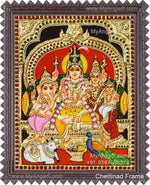 Shivan Family Tanjore Painting