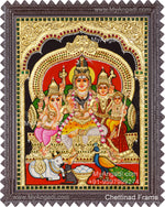 Shiva Family Tanjore Paintings