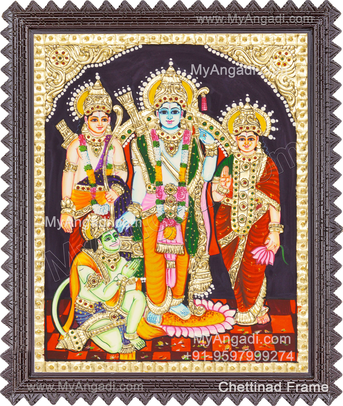Ram Darbar Tanjore Painting