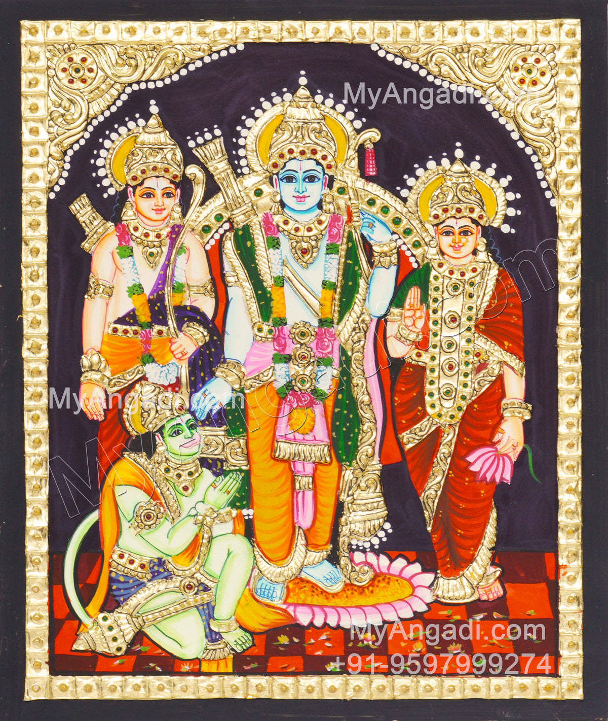 Ram Darbar Tanjore Painting