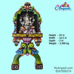 Vagai Wood Kavadi Ganesha 