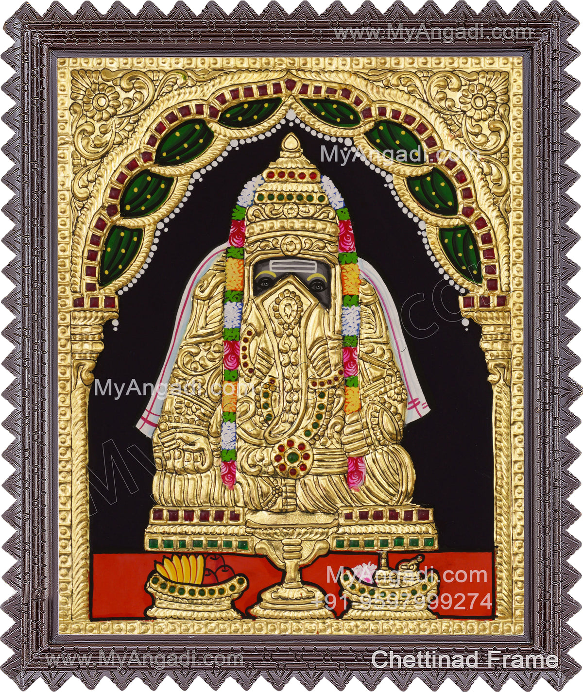 Pillayarpatti Ganesha Tanjore Paintings