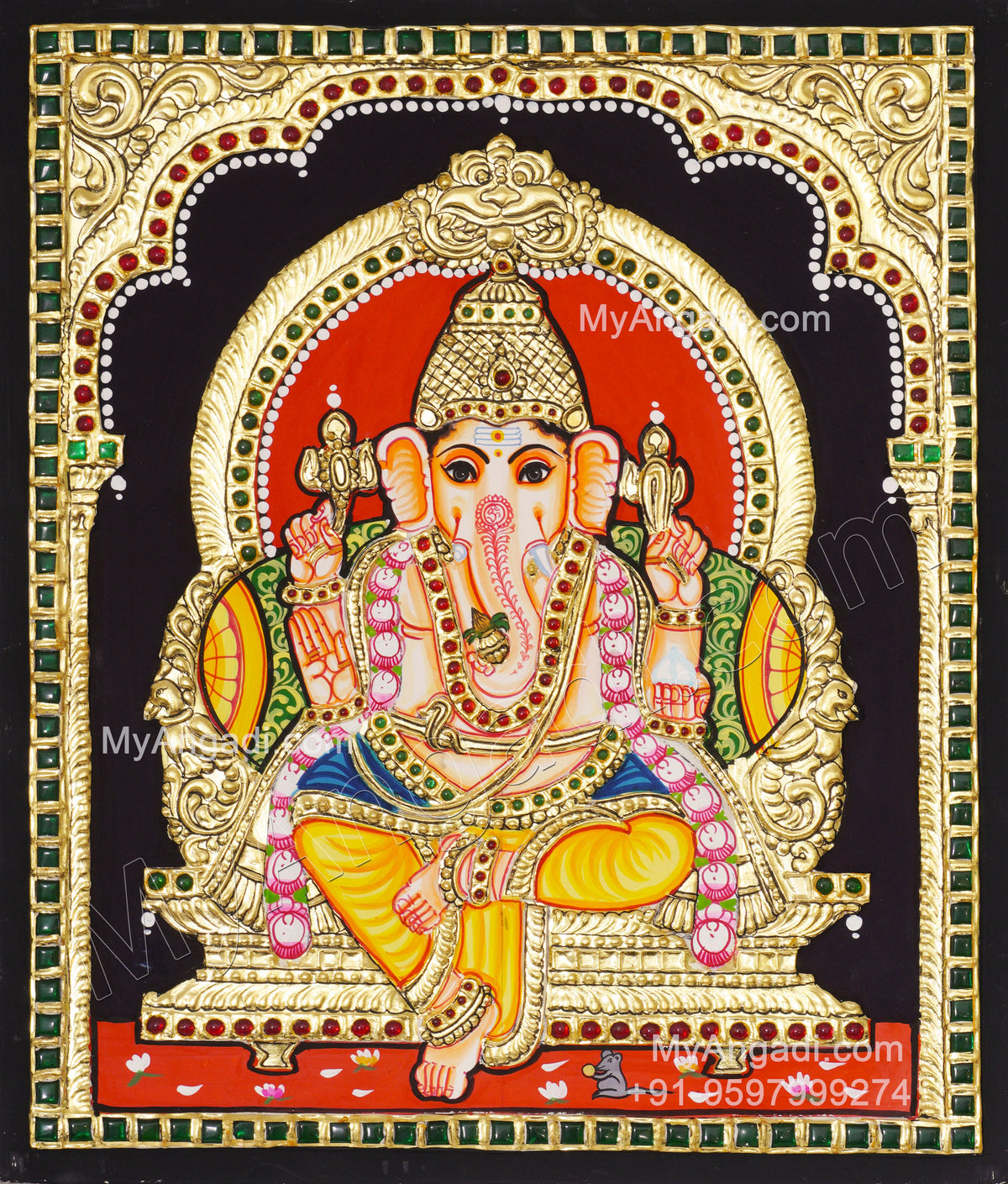 Vinayagar Tanjore Painting