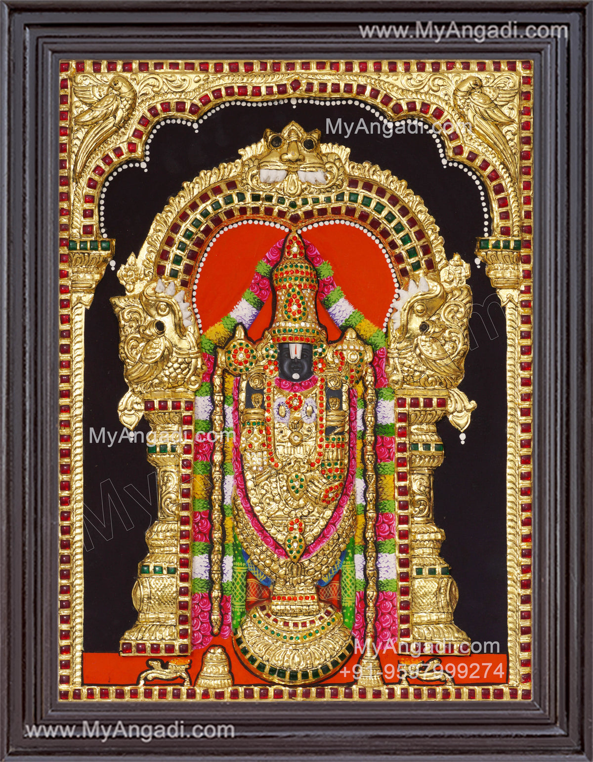 Balaji 3d Tanjore Painting