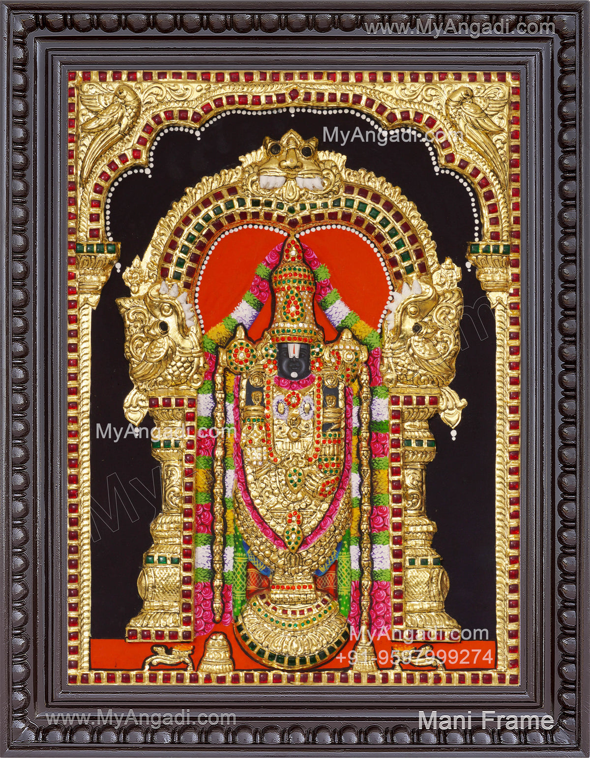 Balaji 3d Tanjore Painting