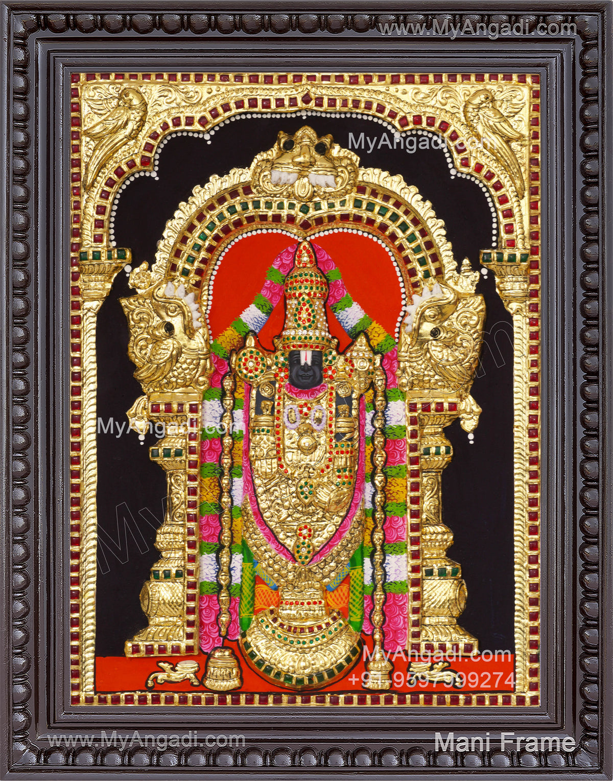 Balaji 3d Tanjore Painting