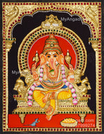 Ganesha 3D Tanjore Painting