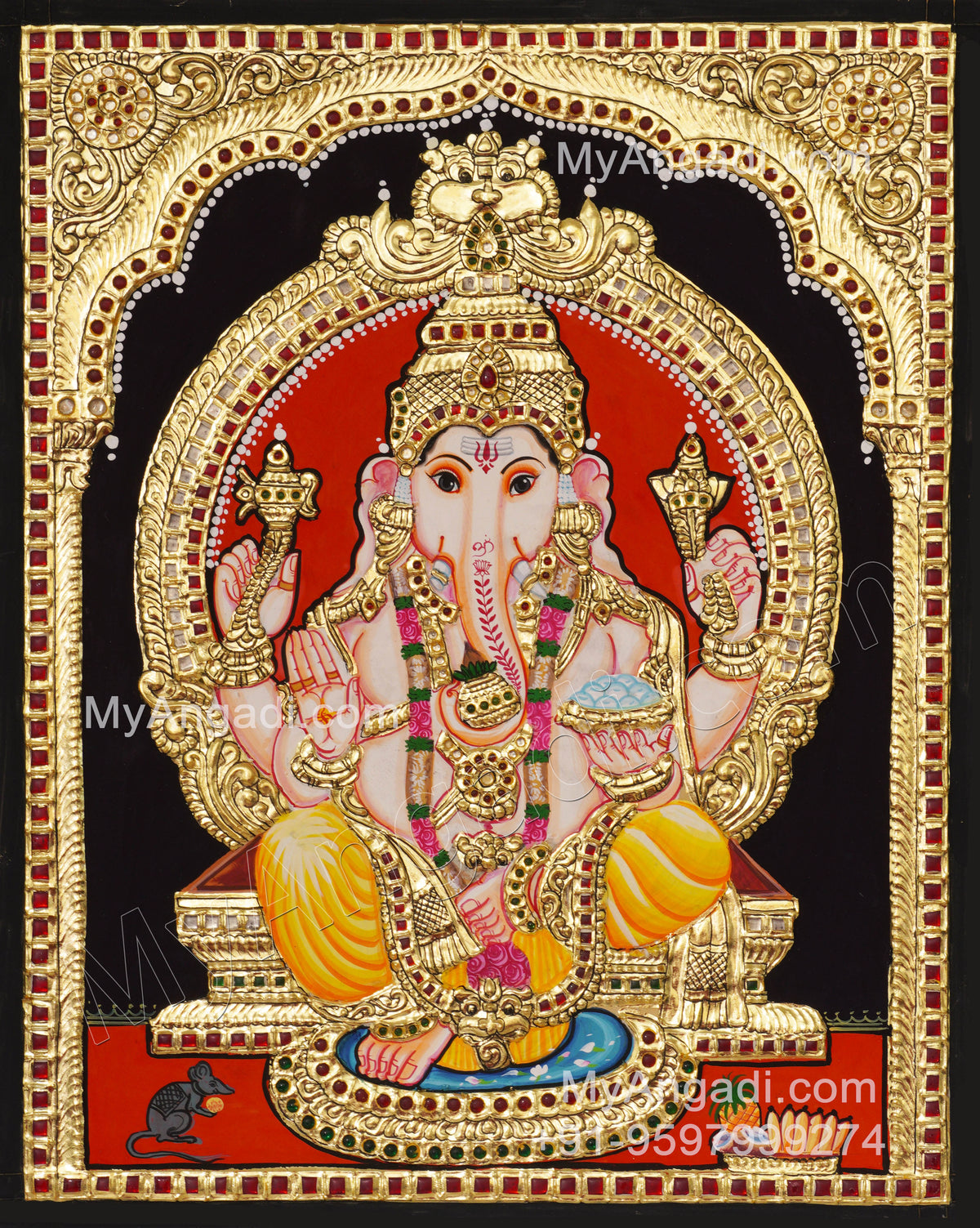 Vinayagar Tanjore Painting