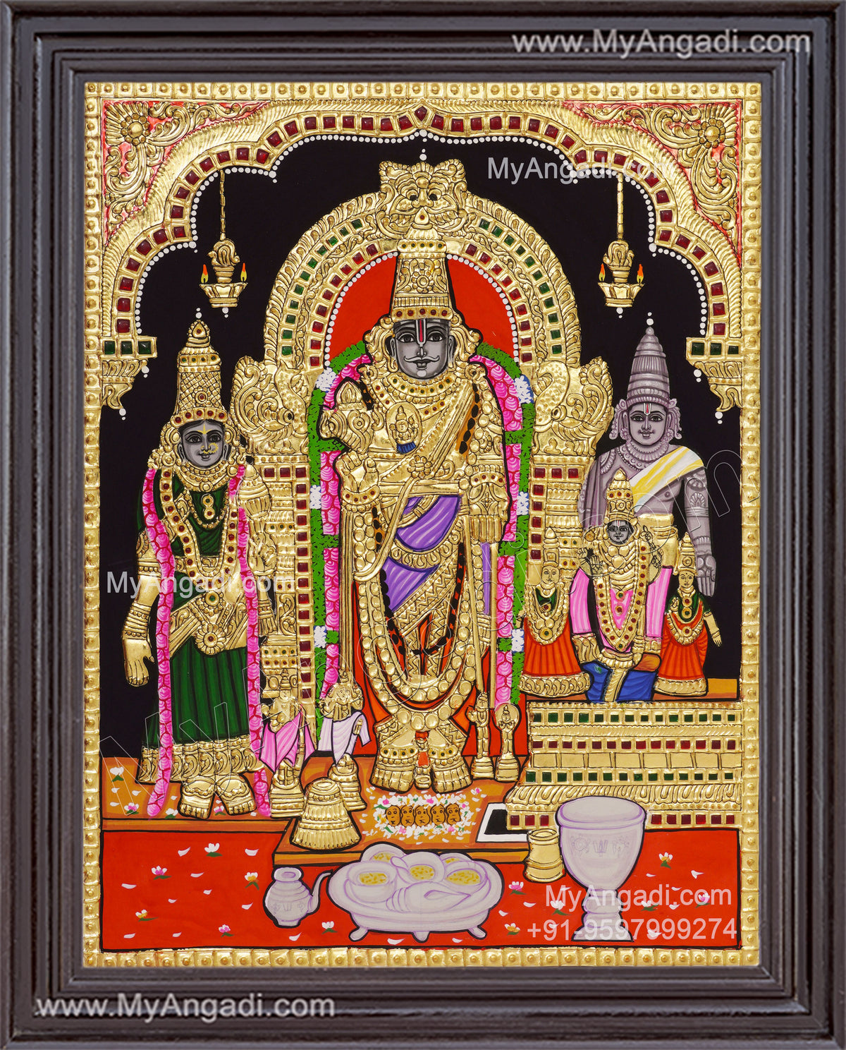 Parthasarathy Perumal Tanjore Painting