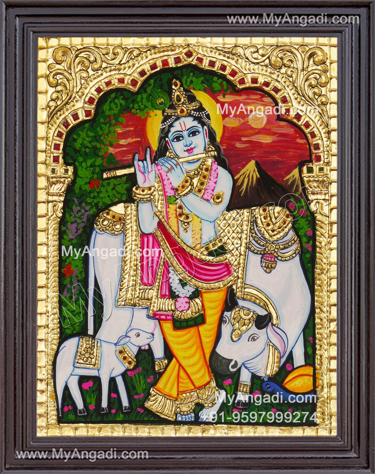 Krishna Tanjore Painting