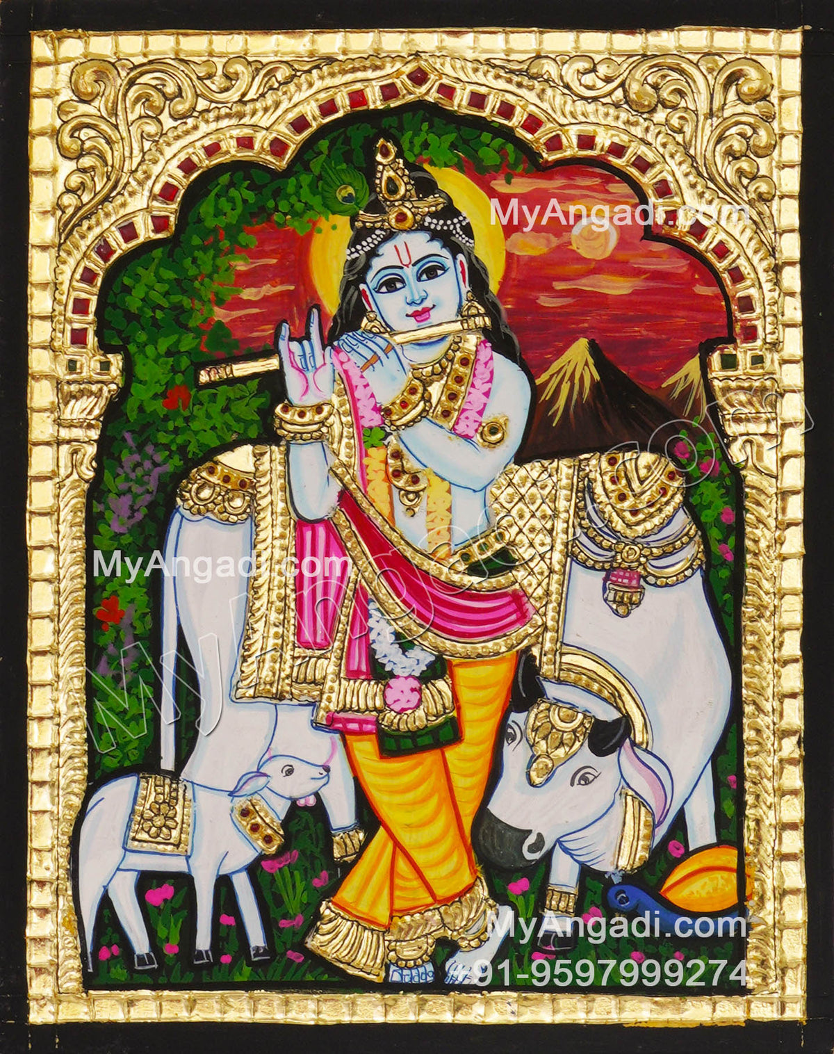Krishna Tanjore Painting