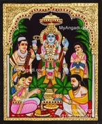 Sathya Narayana Swami Tanjore Painting