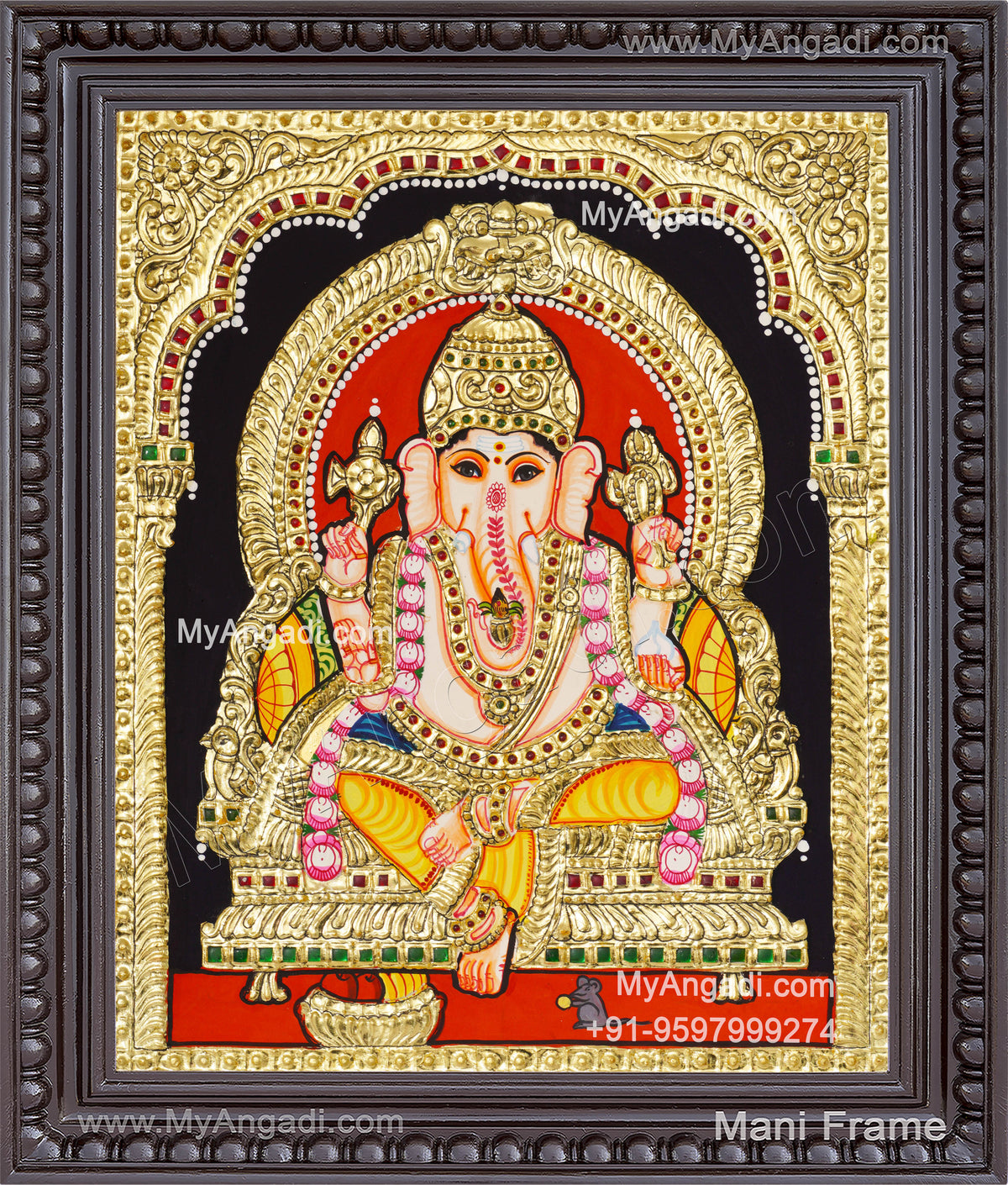 Ganapathi Tanjore Painting 