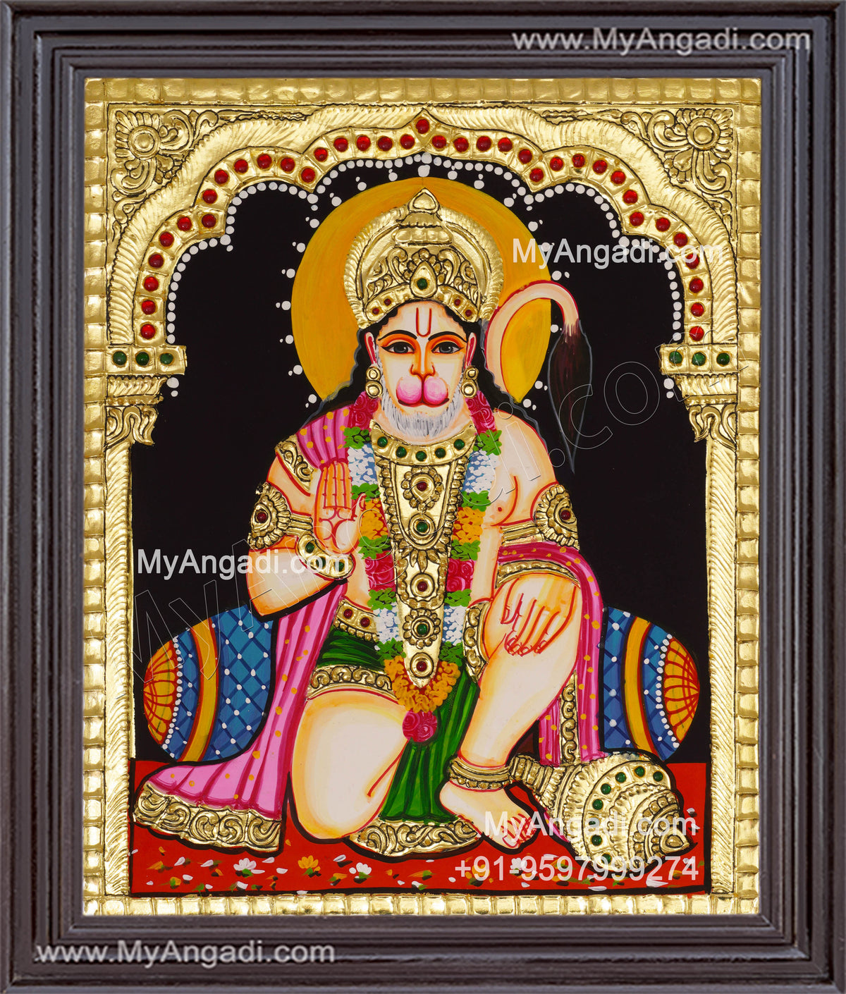 Hanuman Tanjore Painting