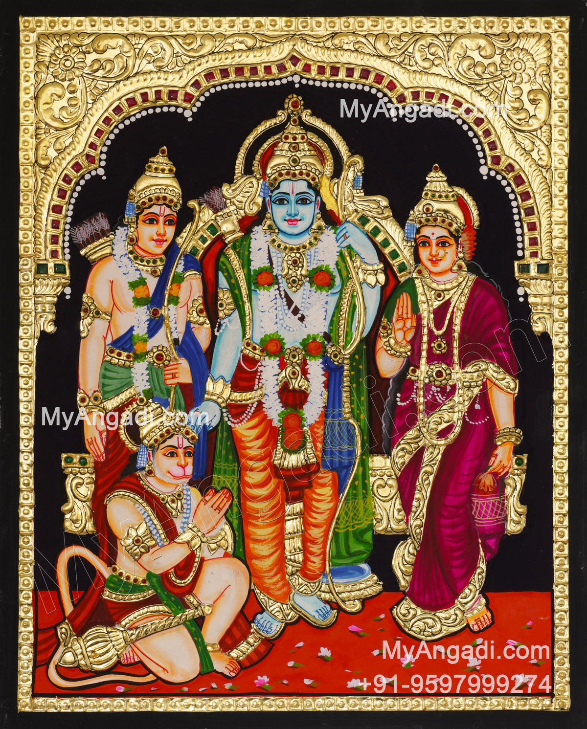 Ram Parivar Tanjore Painting