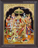 Ramar Pattabhishekam Tanjore Painting Tanjore Painting