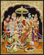 Ramar Pattabhishekam Tanjore Painting Tanjore Painting