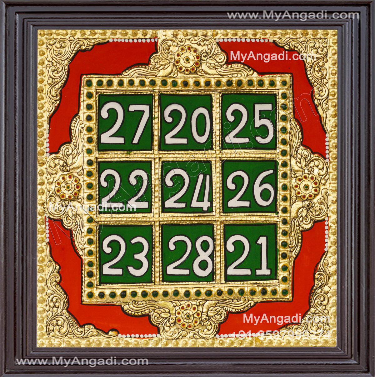 Kubera Yantra Tanjore Painting