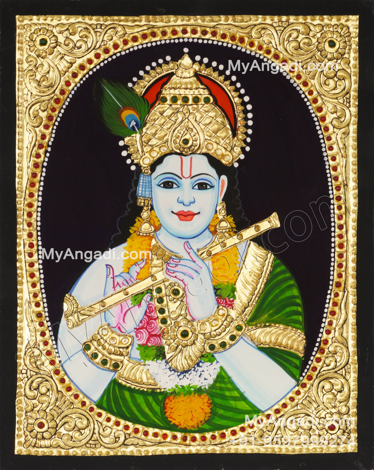 Krishna Tanjore Painting