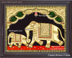 Elephant Calf Tanjore Painting