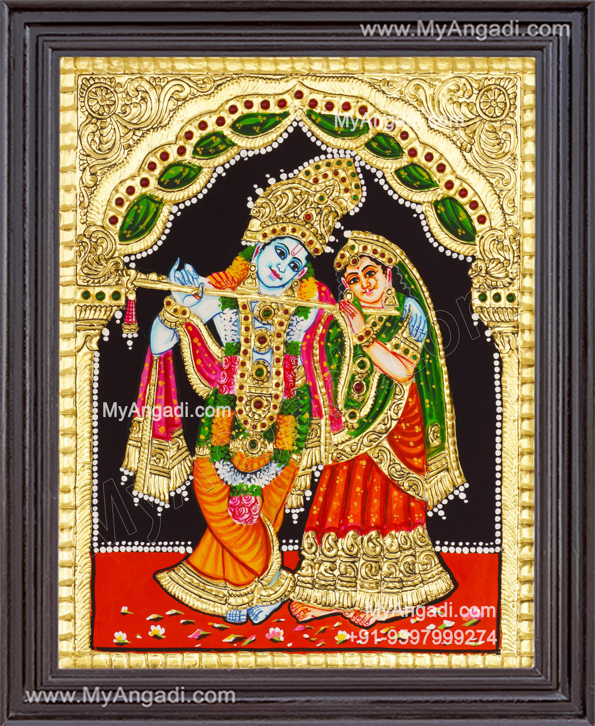 Radha Krishna Tanjore Painting