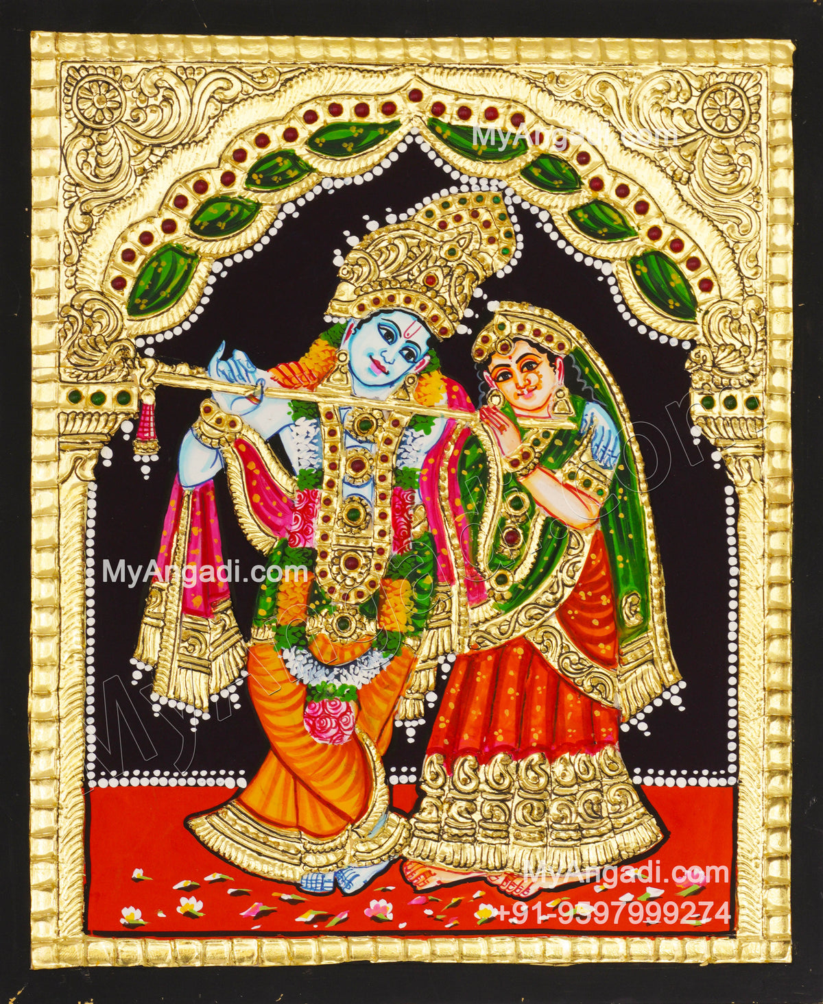 Radha Krishna Tanjore Painting