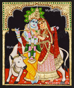 Radha Krishna Tanjore Painting
