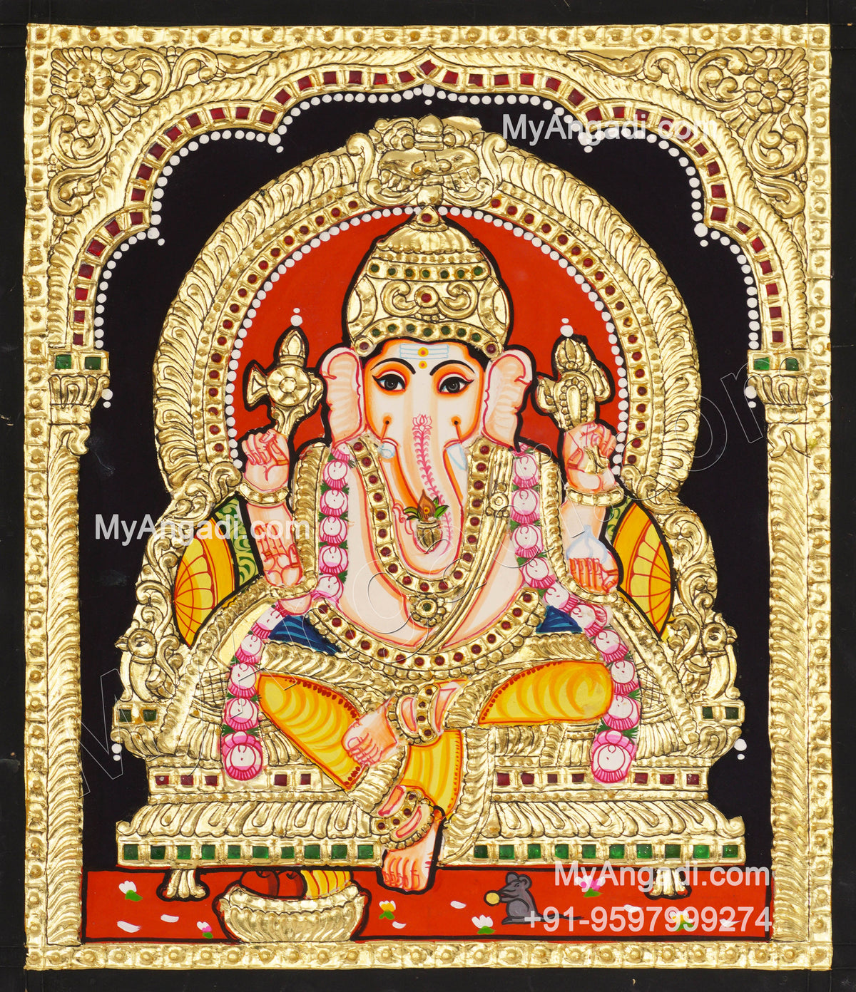 Ganapathi Tanjore Painting