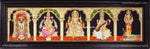 5 Panel Balaji Lakshmi Murugan Ganesha Saraswathi Tanjore Painting