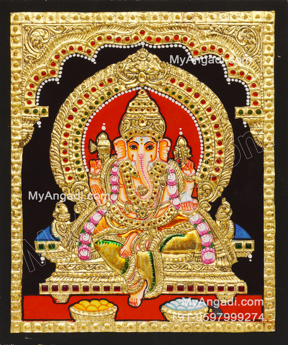 Ganesha Tanjore Paintings
