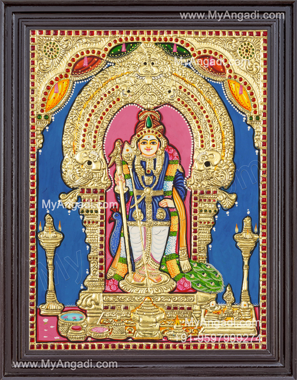 Murugan Tanjore Painting