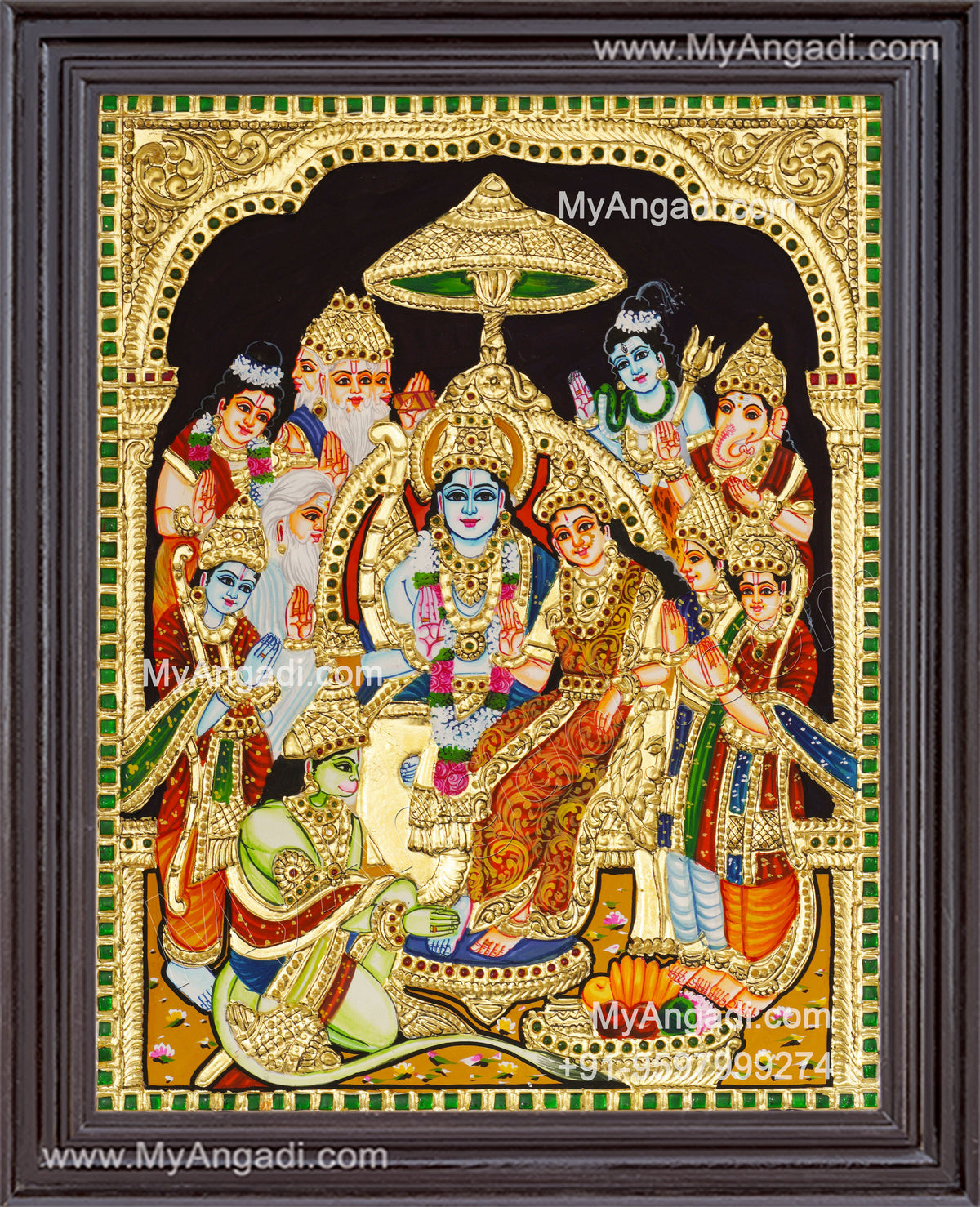 Ram Parivar Tanjore Painting