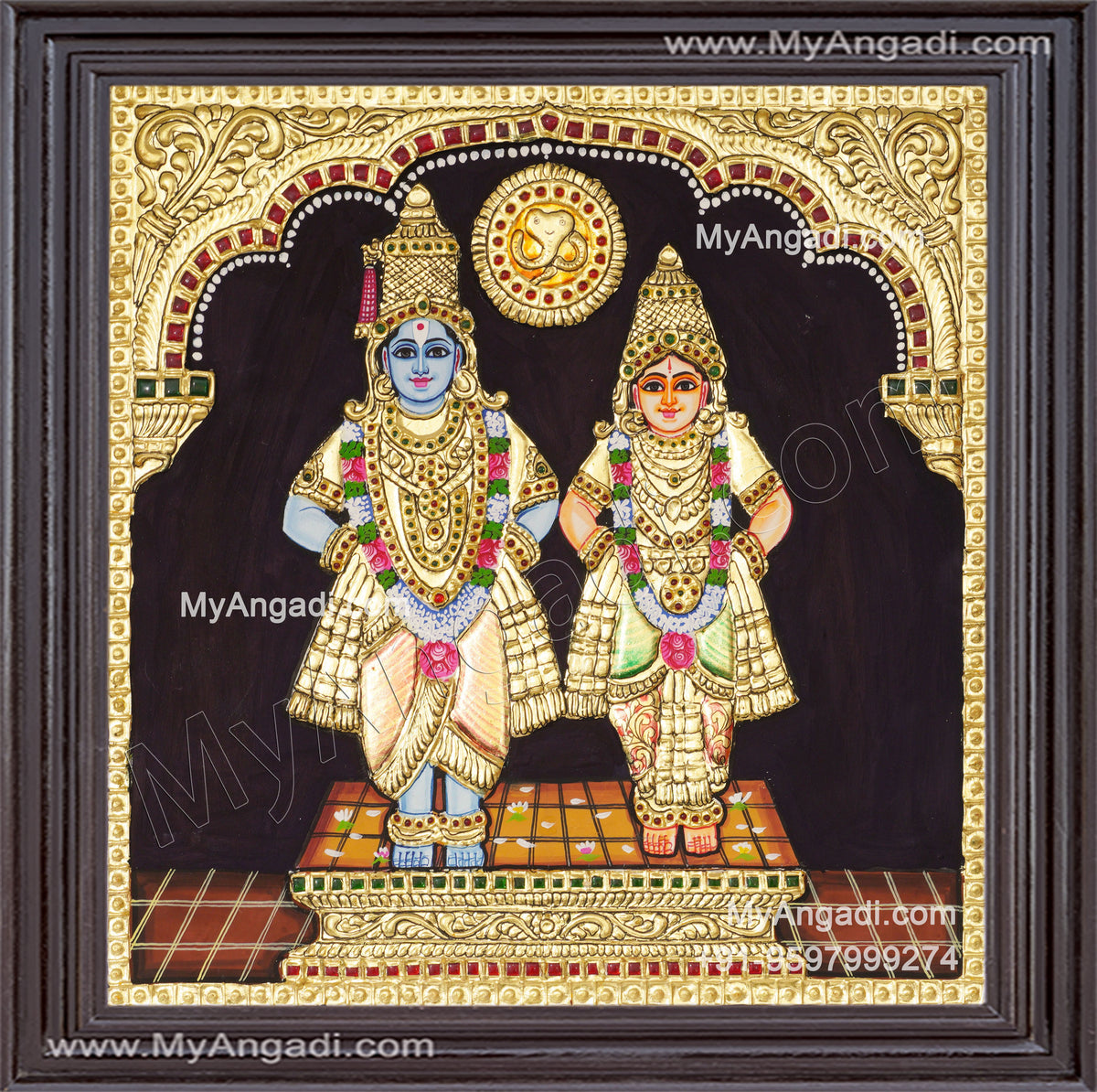 Pandurangan Rakhumai Tanjore Painting