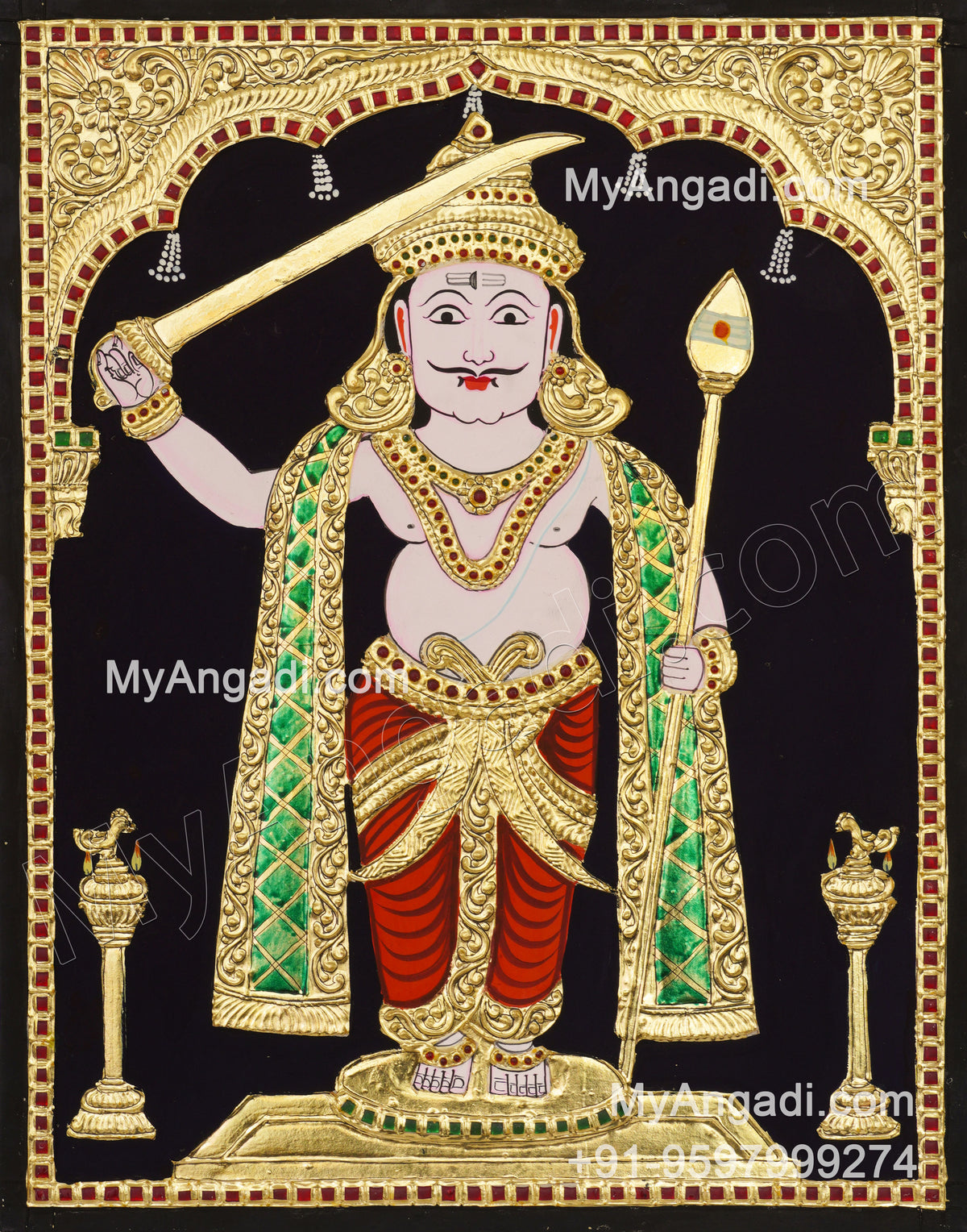 Anthiyur Gurunatha Swamy Tanjore Painting