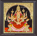 Veera Lakshmi Tanjore Painting