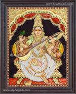 Saraswathi Tanjore Painting