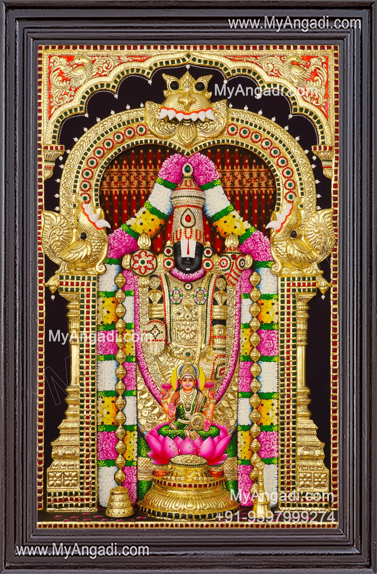 Balaji Lakshmi 3D Tanjore Painting