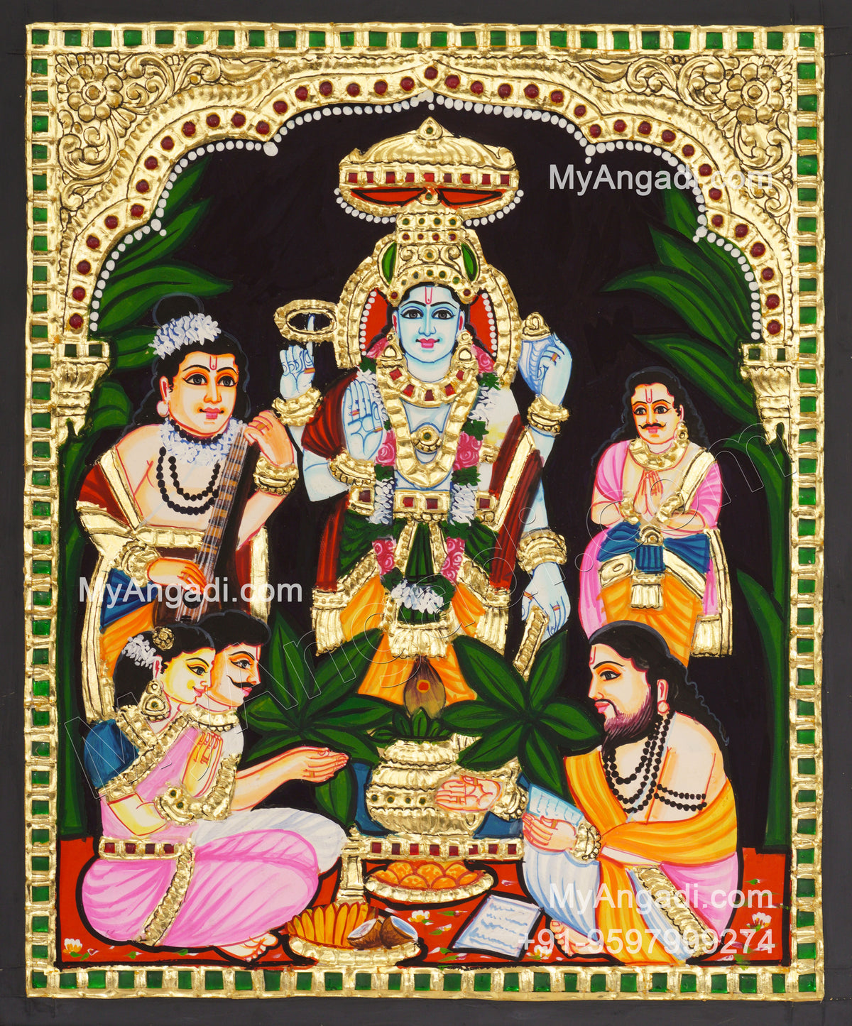 Sathyanarayana Tanjore Painting
