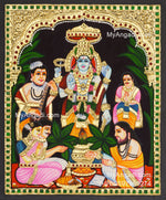 Sathyanarayana Tanjore Painting