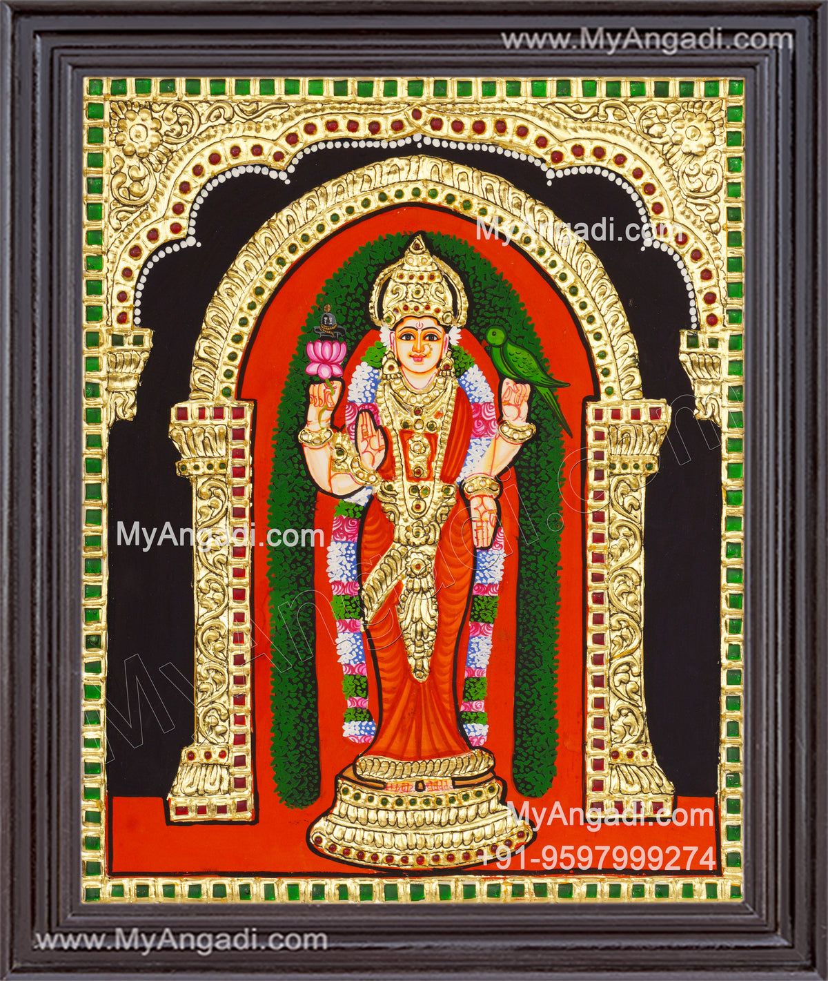 Kannika Parameswari Tanjore Painting