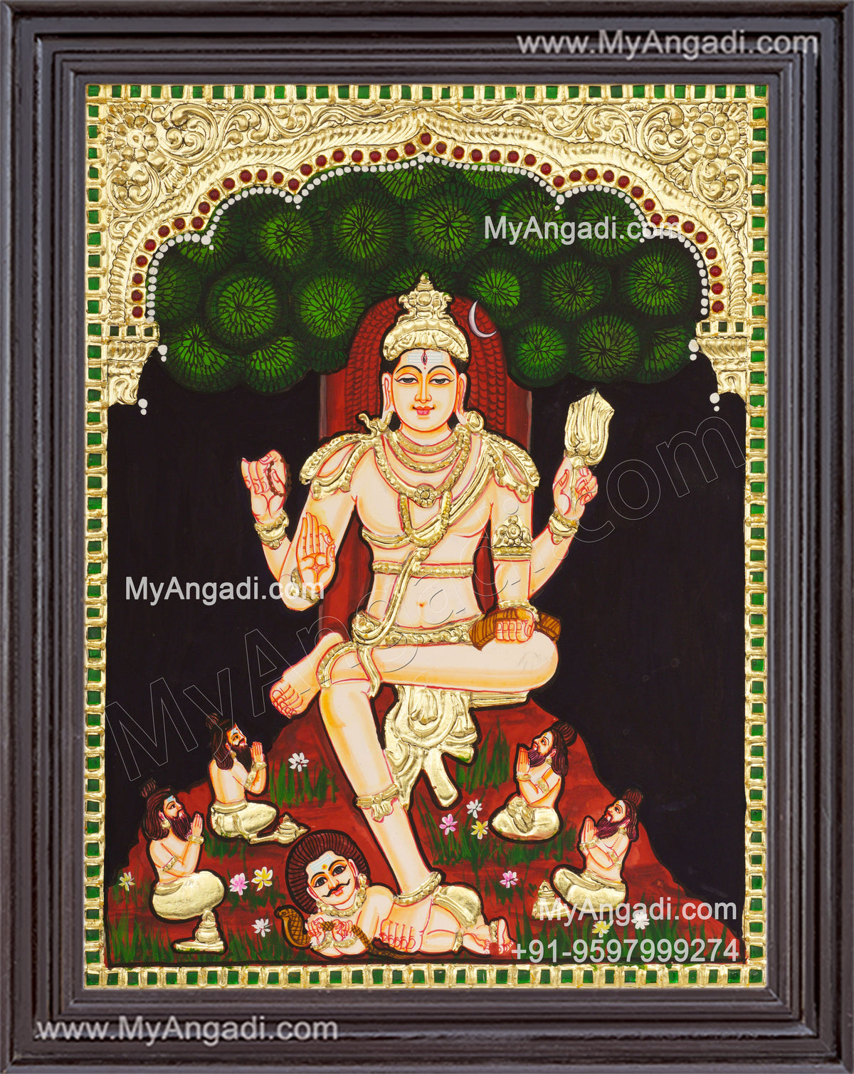Dakshinamurthy Tanjore Painting