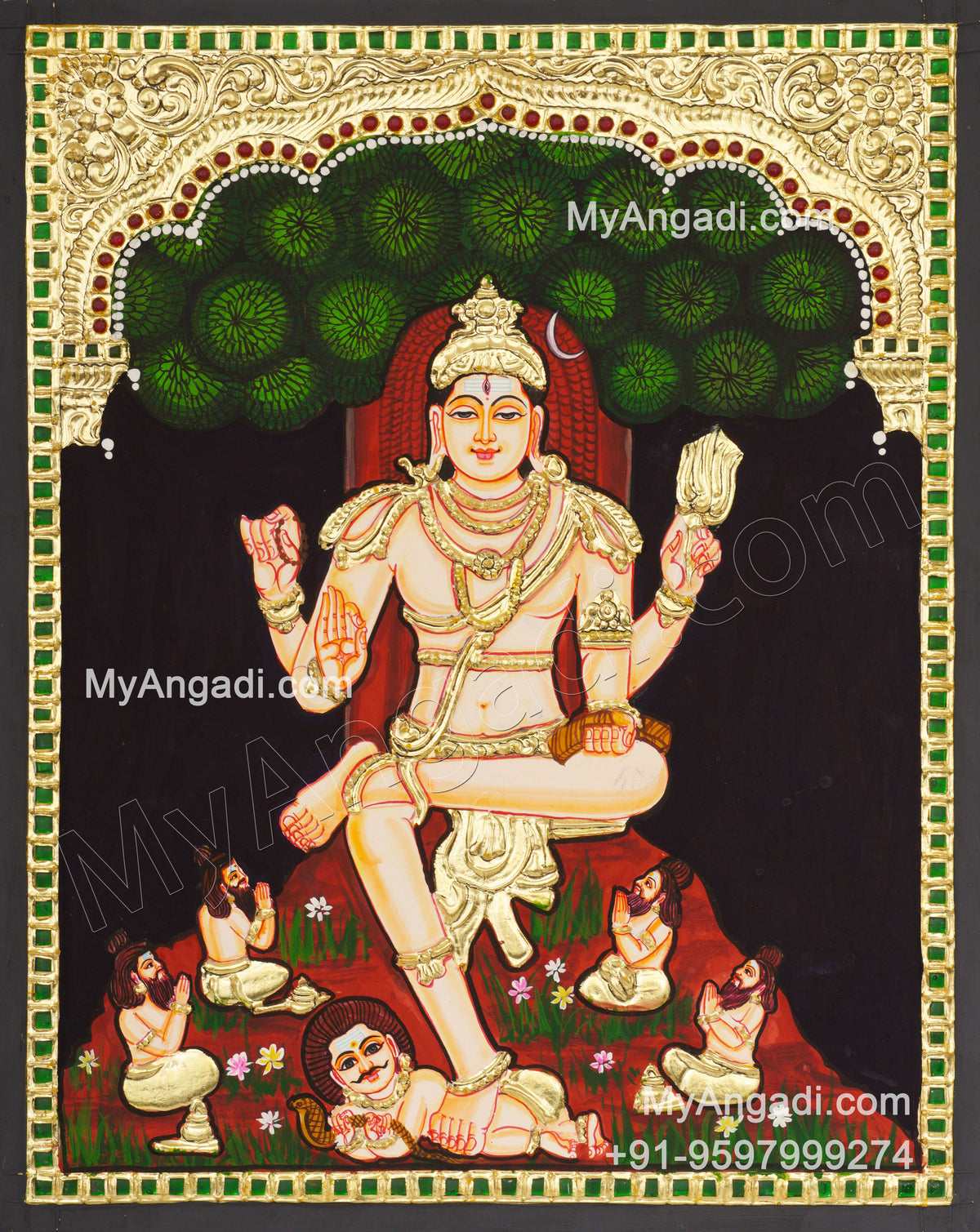 Dakshinamurthy Tanjore Painting