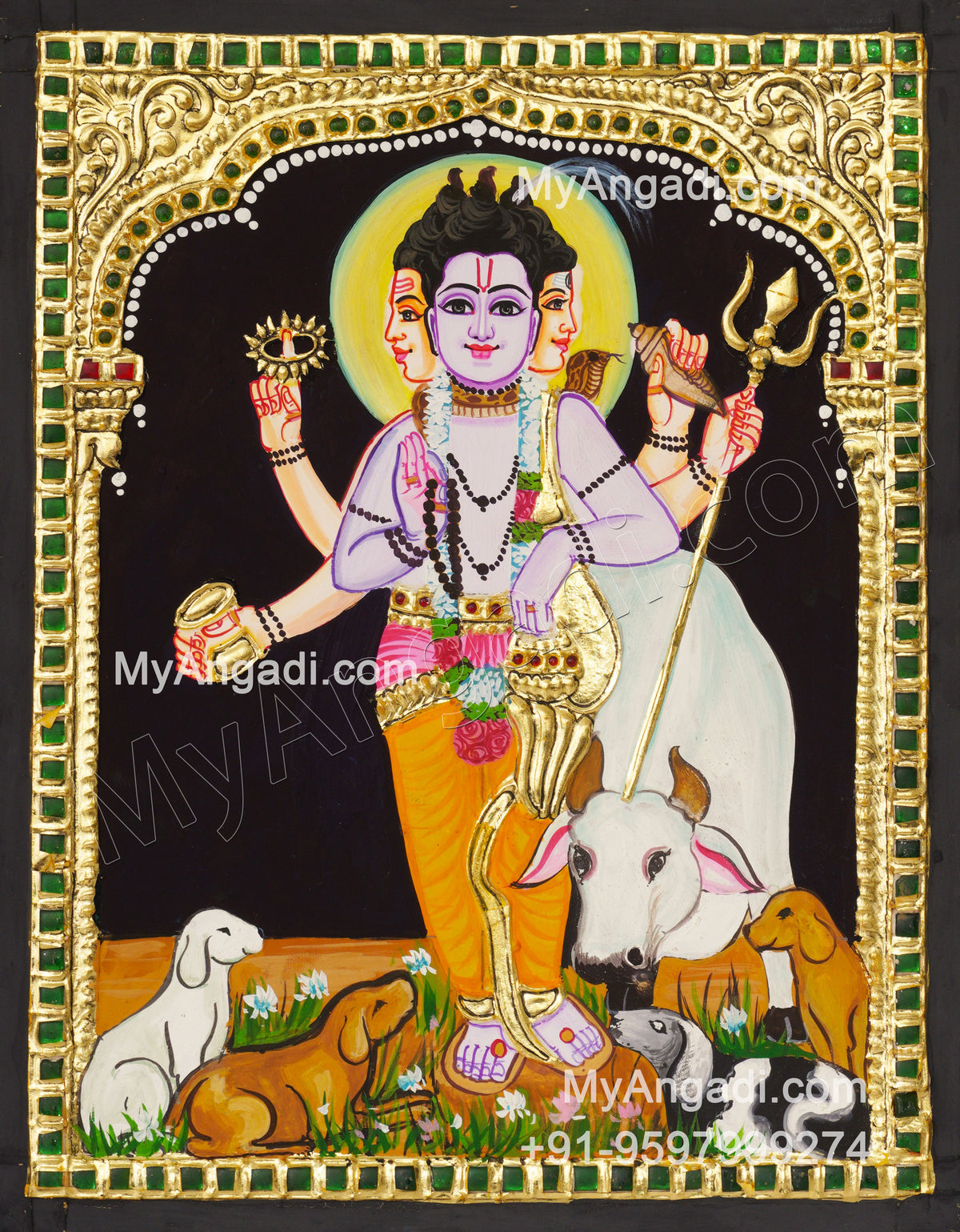 Dattatreya Tanjore Painting