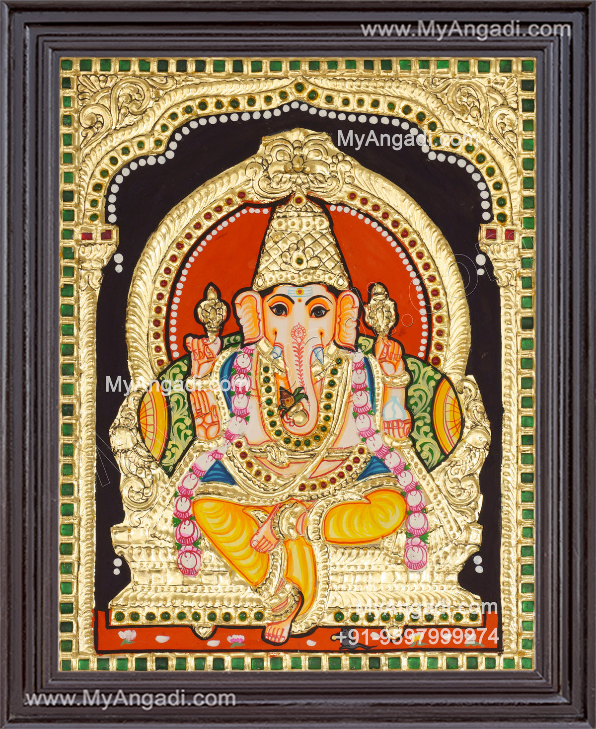 Ganapathi Tanjore Painting 