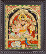 Sivan Kudumbam Tanjore Painting