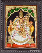 Saraswathi3D Tanjore Painting