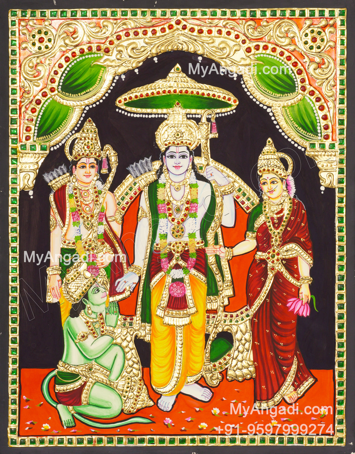 Ram Darbar Tanjore Painting